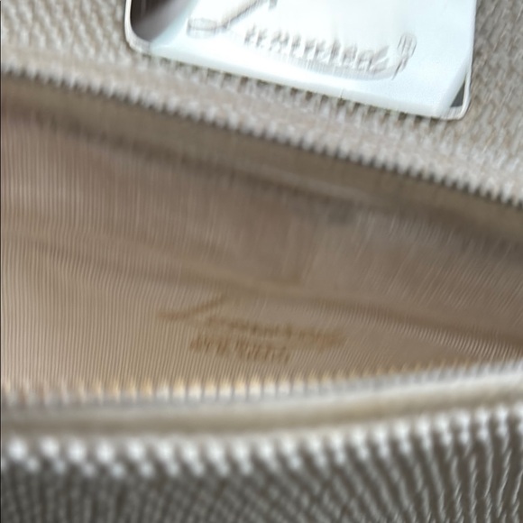 Vintage Lumured Cream Beaded Clutch Wristlet Purse Bag - Picture 6 of 10